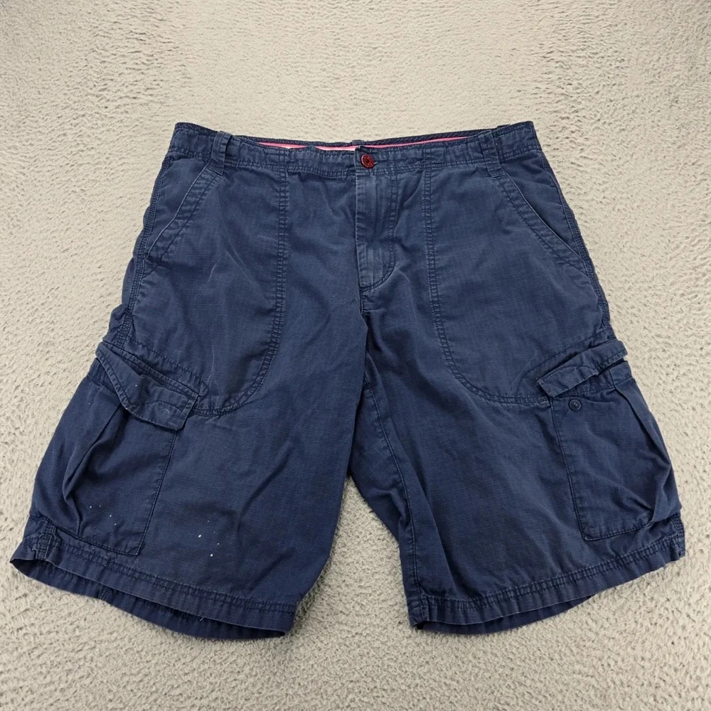 Jordan Shorts Mens 36 Blue Cargo‎ Ripstop Baggy Jumpman Mid Rise Streetwear